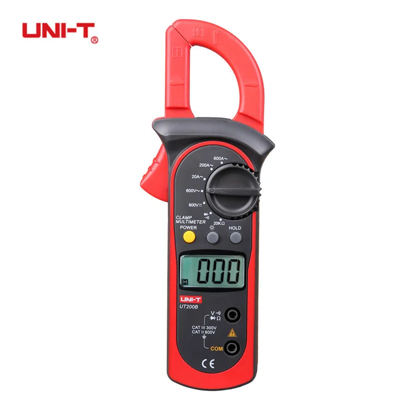 UNI T UT200B цифровой токовые клещи Professional ЖК дисплей электрические подсветка