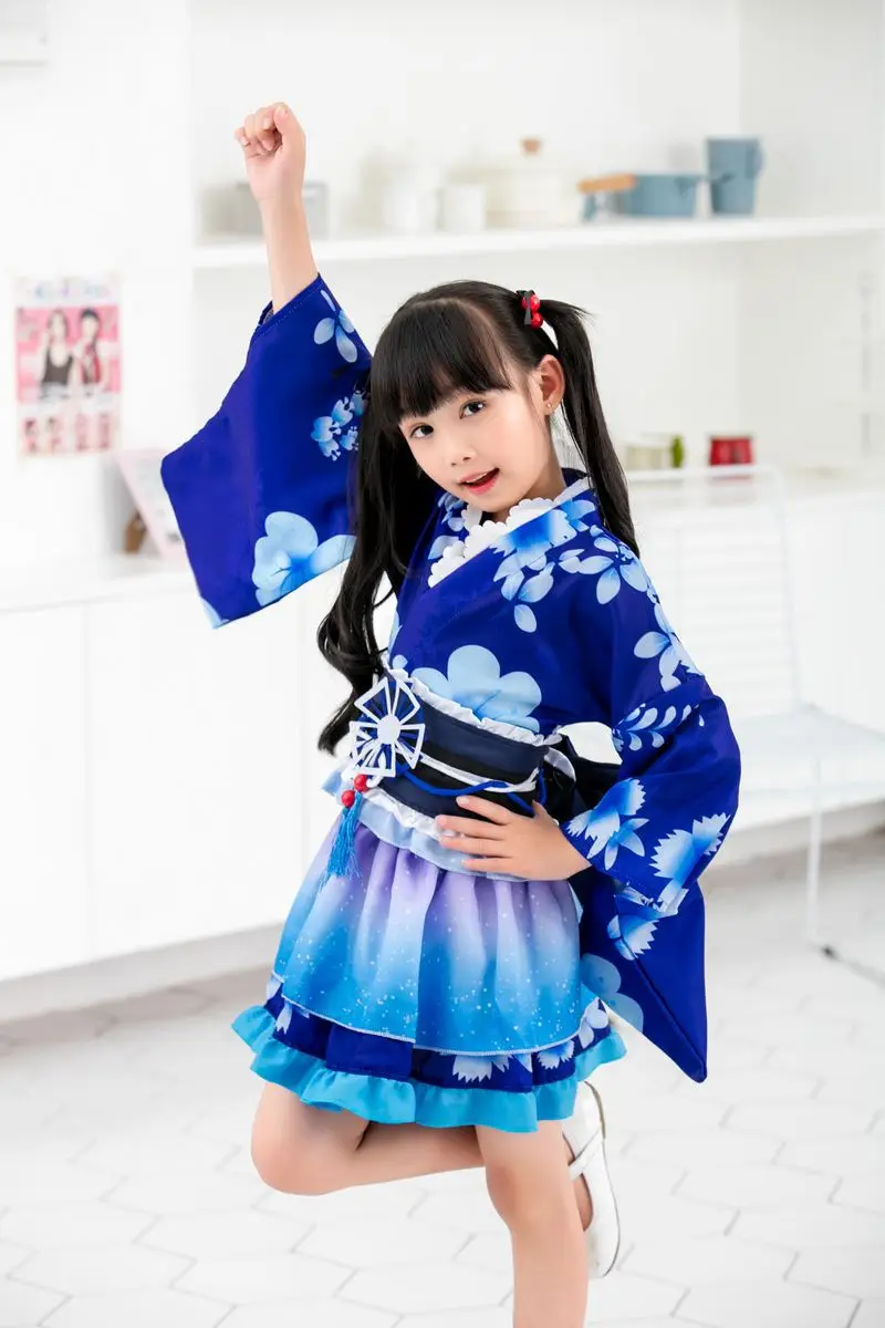Детский карнавальный костюм для девочек LoveLive Sonoda Umi кимоно Love Live Nishikino Maki Honoka Eli