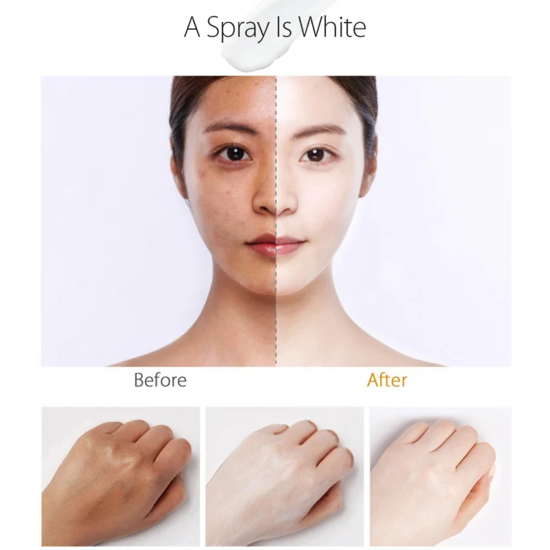 2019 1PC Whitening BB Creams Spray Lazy Cosmetics Moisturizing Face Beauty Makeup Base Moisturizing Liquid Full Cover Concealer