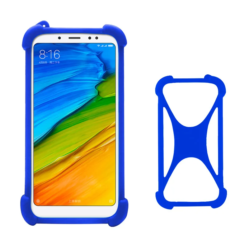Синий Чехол-накладка Ulefone Броня х/X2/3/6 Чехол X 2 силиконовый чехол универсальный чехол для Ulefone Mix чехол крышка мягкий эластичный - Цвет: Синий