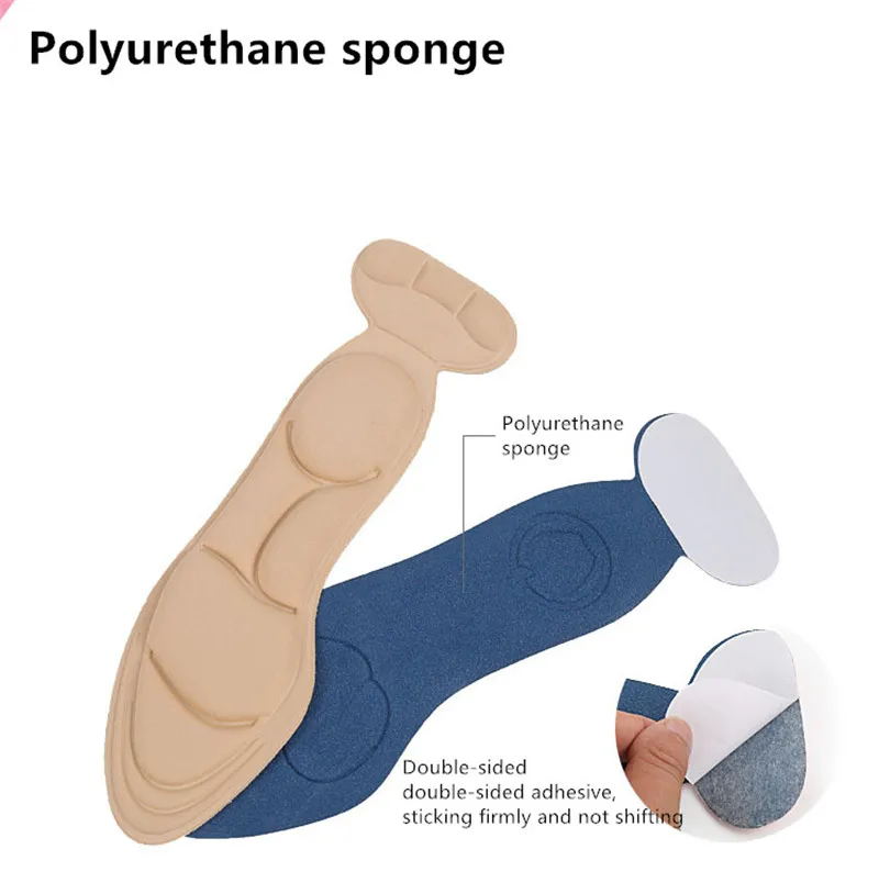 1 пара мягких губчатых подушечек, стельки с защитой от пятки, стельки для ухода за ногами, стельки для обуви, новая дышащая Подушечка для ухода за ногами