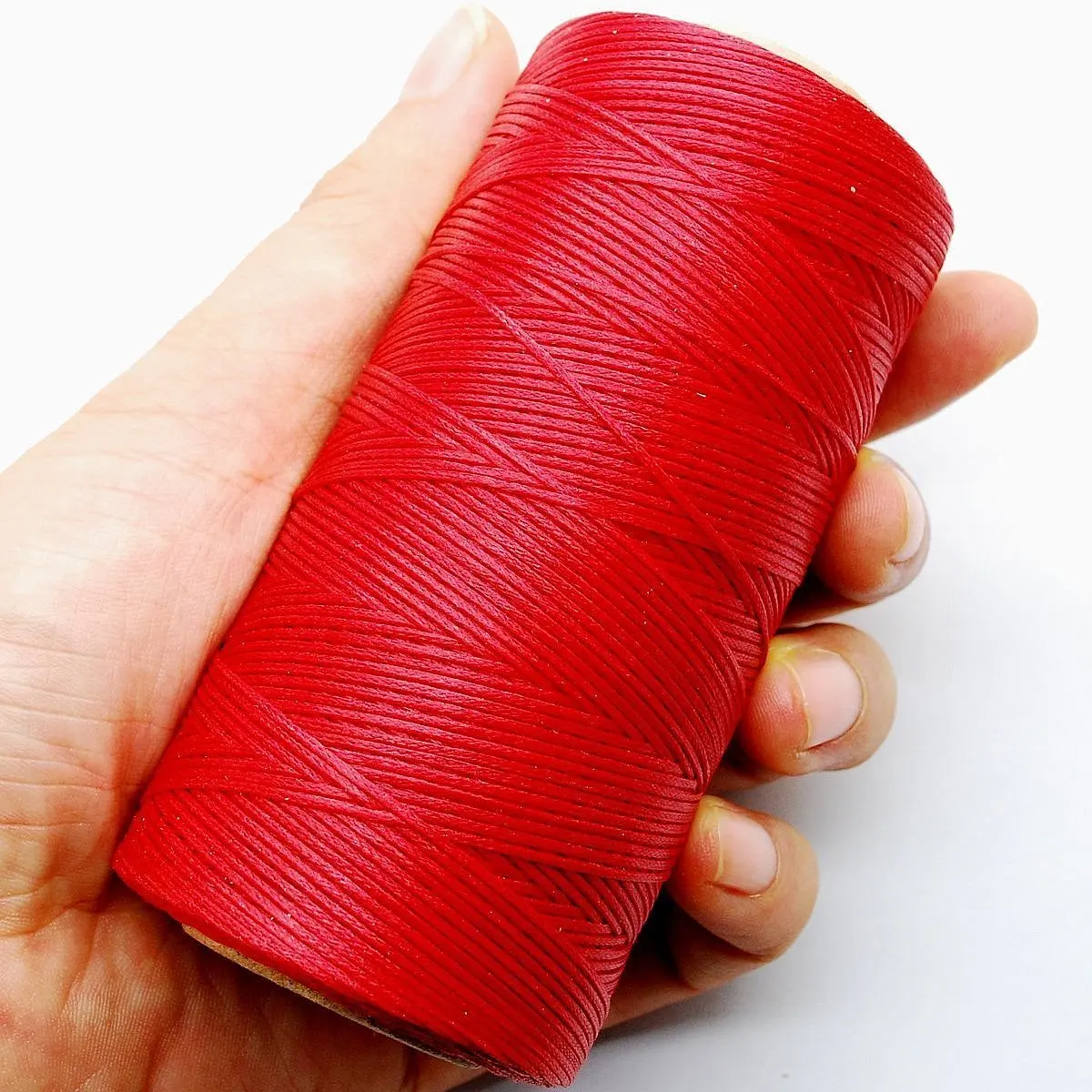 284yrd Red Leather Craft Sewing Waxed Thread Heavy Duty Waxed Thread