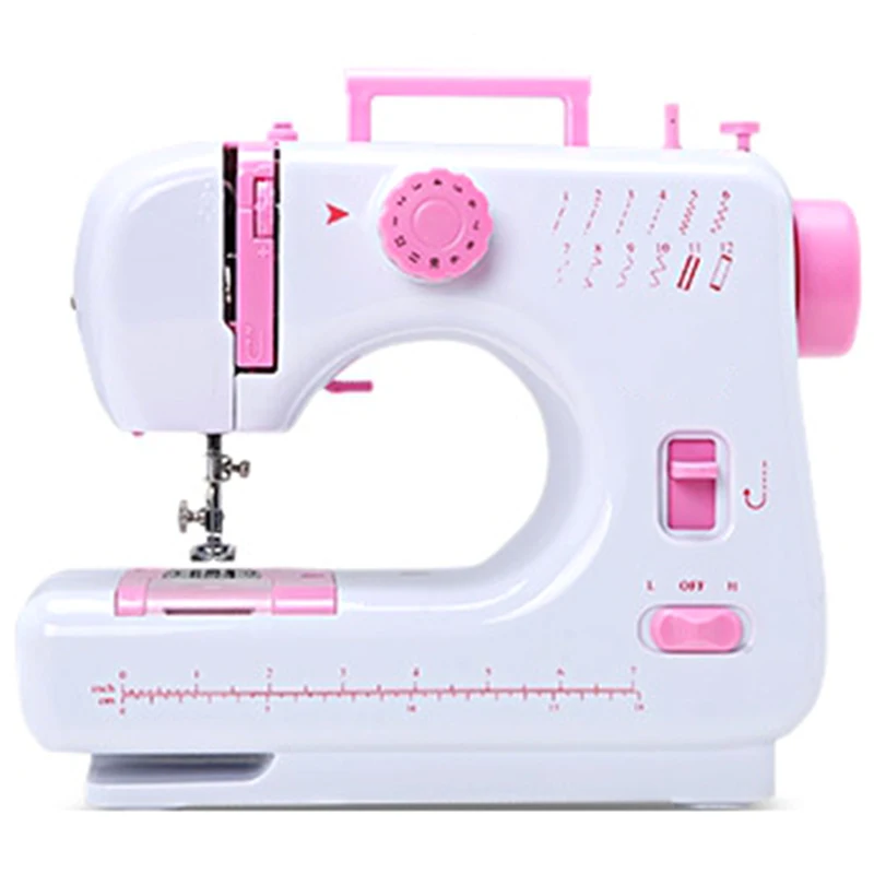 

Sewing Machine Household Multifunctional Double Thread And Speed Free-Arm Crafting Mending Machine Portable 2 Speed 12 Stitche