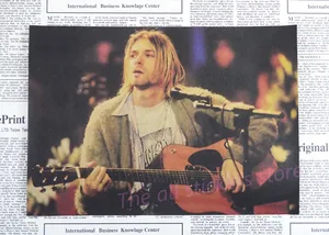 Image 5 - Vintage Poster Nirvana Kurt Cobain dormitorio Kraft Rock Orchestra pittura decorativa Poster retro poster /2025