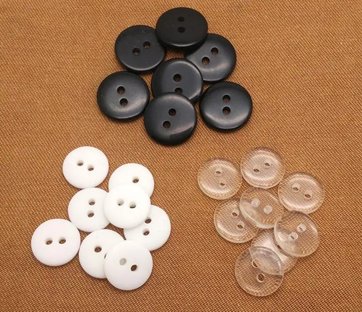 Buy 7.5mm Small size black sewing bulk buttons