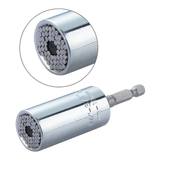 

Universal Torque Wrench Magic Spanner Multi Function Universal Ratchet Socket 7-19mm Power Drill Adapter Hand Tools Set