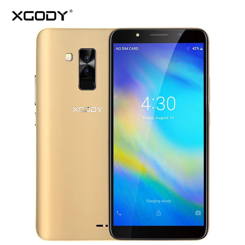 XGODY Y26 3g разблокировка смартфон 6 дюймов 18:9 Android 8,1 мобильный телефон с двумя sim-картами MTK6580 четырехъядерный 1G+ 16GB Face ID 2800mAh мобильный телефон