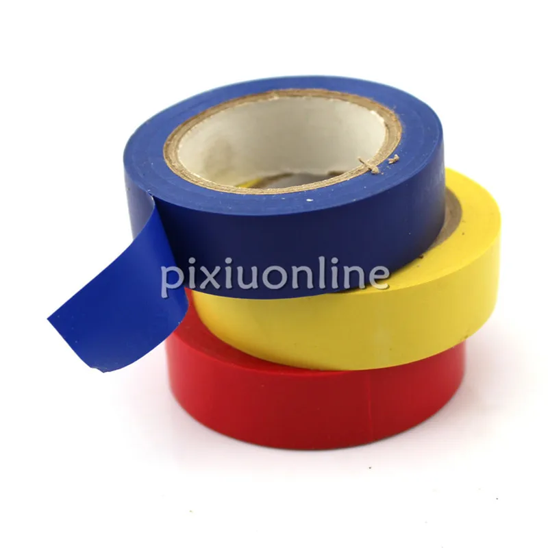

J039b 3 Colors Electrical Instulation Adhesive Tape Gaffer Tape Width 1.6cm for Electric Making Sell at a Loss France