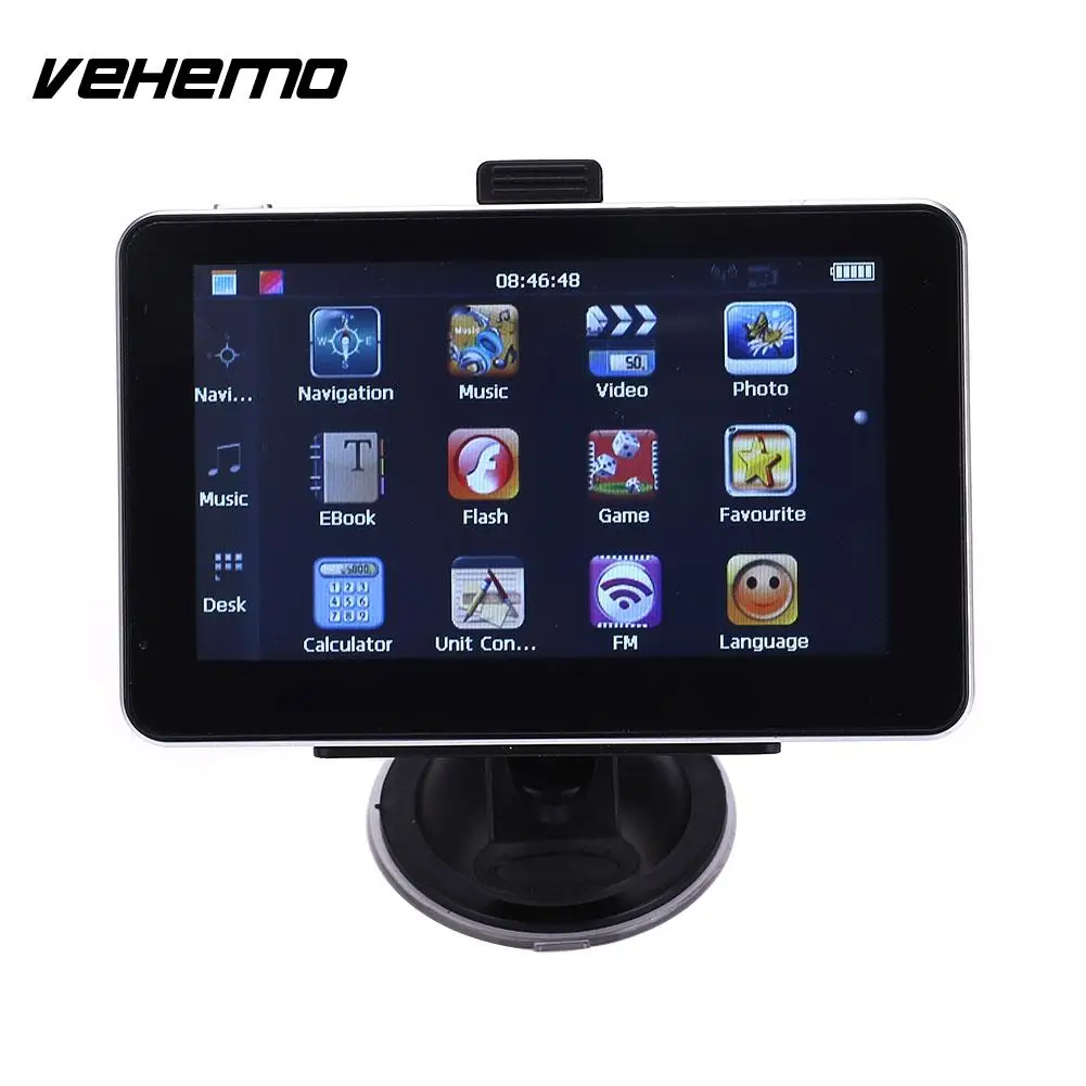 

Vehemo Car GPS 5 Inches Free Support MP3 Player Bright LCD Screen Sound Notification