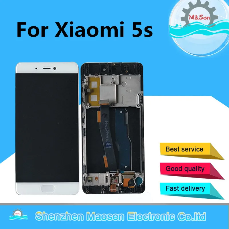 M& Sen для Xiao mi 5S mi 5S M5s ЖК-дисплей+ сенсорная панель дигитайзер Рамка для Xiaomi mi 5S M5S сборка ЖК-дисплей