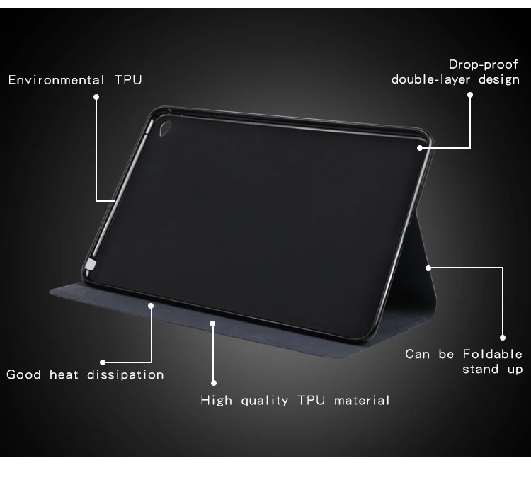 Планшет чехол для Apple iPad 2/3/4 9,7 ''из искусственной кожи складной Флип Стенд кожаный чехол мягкий силиконовый защитный Coque для A1395 A1396 A1416