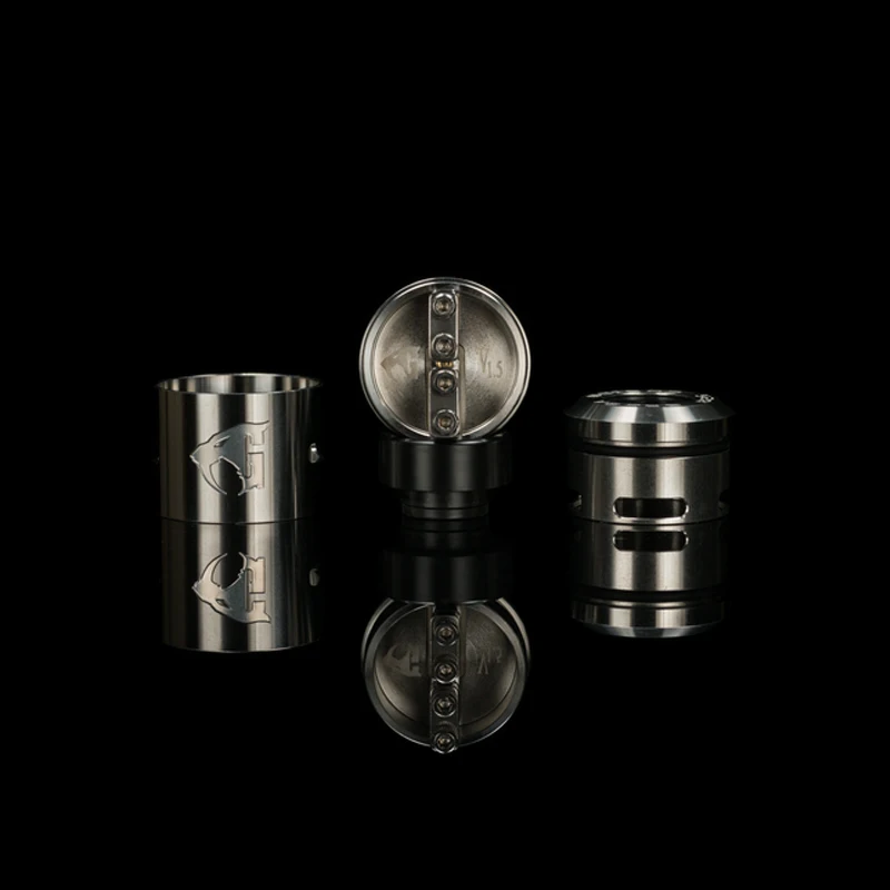 Оригинальный 528 пользовательские Goon V1.5 RDA электронная сигарета форсунки с BF Pin ввиду капает двойной катушкой 24 мм распылитель