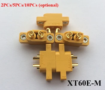 

1Pack Mountable XT60 Male Plug Connector Amass XT60E-M Fixable Adapter Connecting Plugs f FPV Racing Drone Multicopter DIY Parts