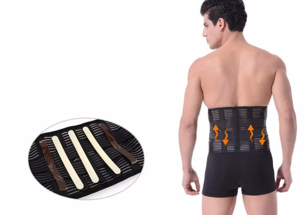 Men Back Support Belt Back Pain Heavy Lift Working Belt Protector