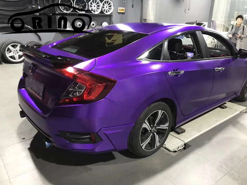Pearl Metallic Satin Purple Vinyl Film-1