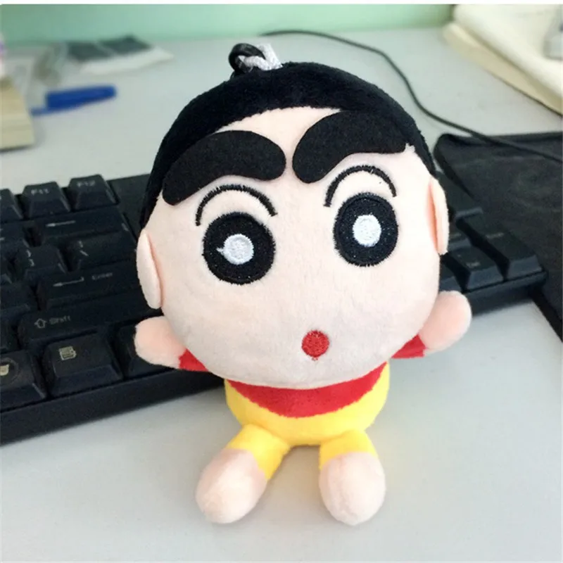 Японии аниме озорной Crayon Shin Chan peluche плюшевые Игрушечные лошадки подвеска супер милый Shin-Chan мультфильм чучела Куклы 15 см 10 шт