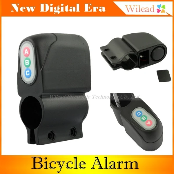 Bicycle Security Alarm TE 168 Weatherproof 110db Anti Theft Audible