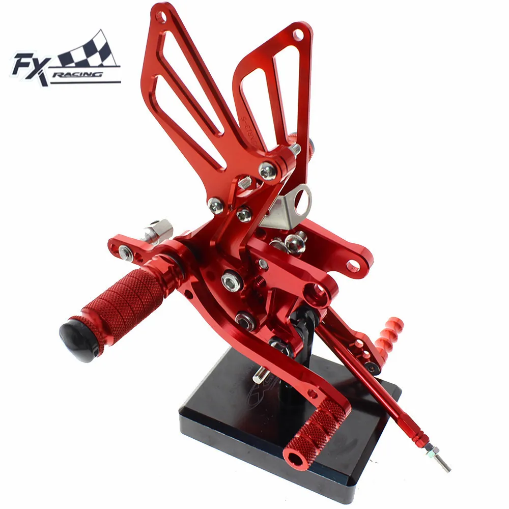 

CNC Aluminum Motorcycle Foot Pegs Rest Footpegs Pedals Rearset Footrest For Suzuki GSXR1000 GSXR 1000 2001 - 2004 2002 2003
