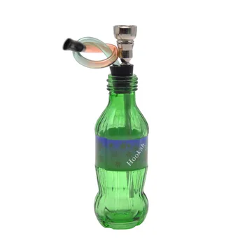

HORNET Coke Bottle Shape Glass Smoking Pipe Water Pipe Metal Smoking Pipe Glass Bottle Smoke Water Pipe
