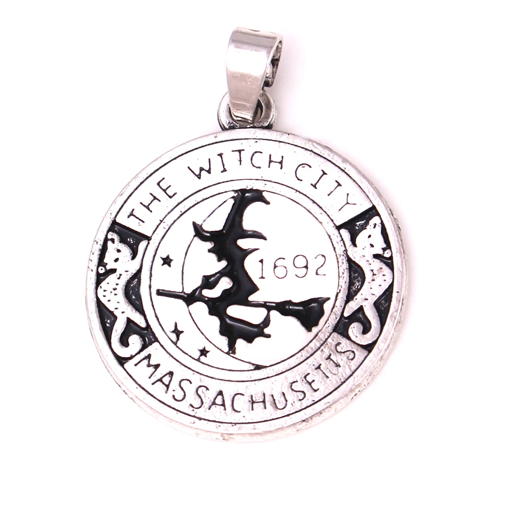 Викингов педант ведьма подвеска Magick амулет Салем 1692 Луна кошка метла|pendant amulet|viking