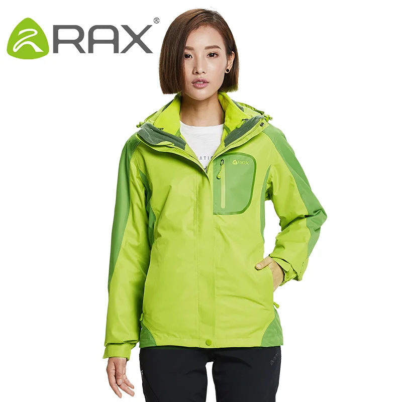 Rax Hiking Jackets Men Waterproof Windproof Warm Hiking Jackets Winter Outdoor Camping Jackets Women Thermal Coat 43-1A062