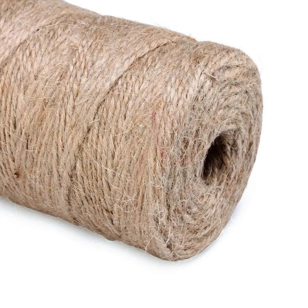 100m/roll 3 ply Natural Jute Hemp Twine Rustic String Cords Hemp rope Wrap Craft Making Decor Rope