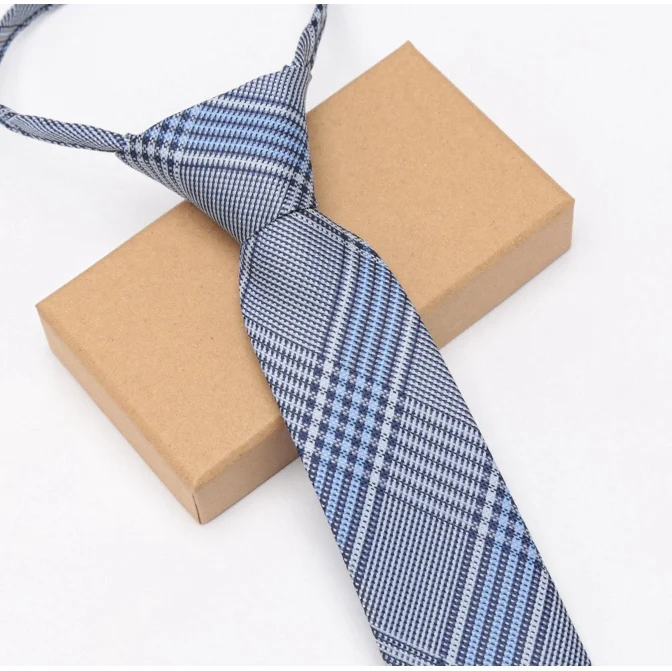 XGVOKH мужские галстуки на молнии, деловые галстуки для мужчин, галстук, легко тянет веревку, галстуки, свадебные галстуки, модные аксессуары для рубашек и платьев - Цвет: LD-M5-K4