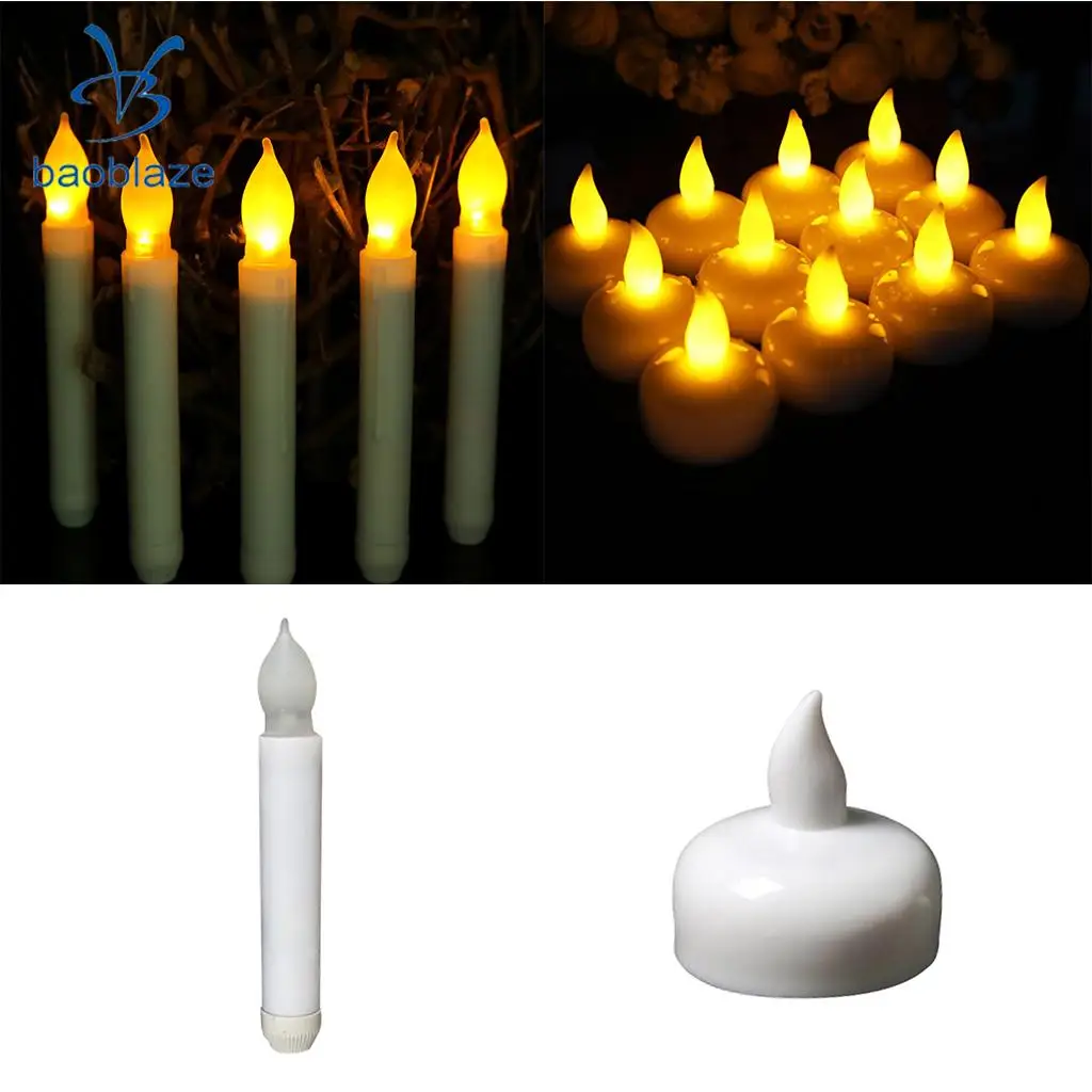 

Flameless Candles, Battery Candles Set of 60, Wedding Candles in Pool Pond, 60-set