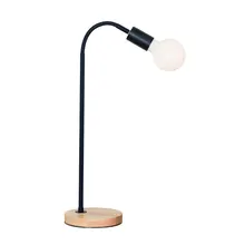 Simple Table Lamp modern black white color metal wood desk lamp Toolery Decoration Lampe creative E27 3W led bulb Nordic Light Simple Table Lamp modern black white color metal wood desk lamp Toolery Decoration Lampe creative E27 3W led bulb Nordic Light