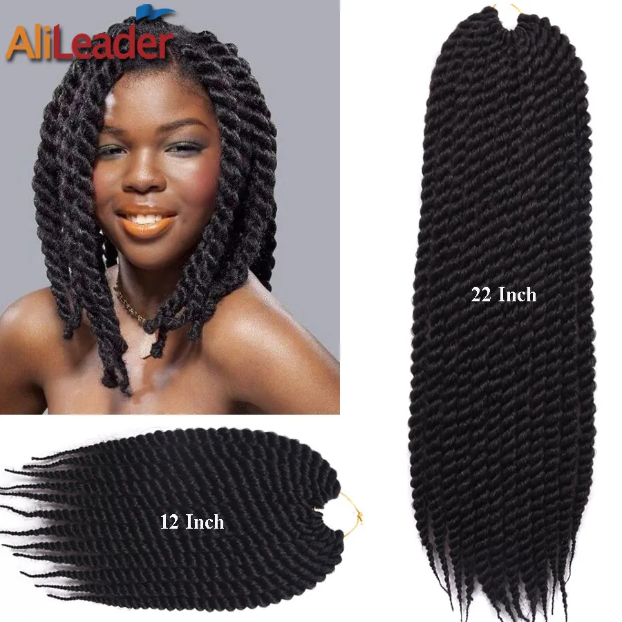Havana Twist Crochet Braids Curly 12Roots/Pack 12 22 2X Box Braid...
