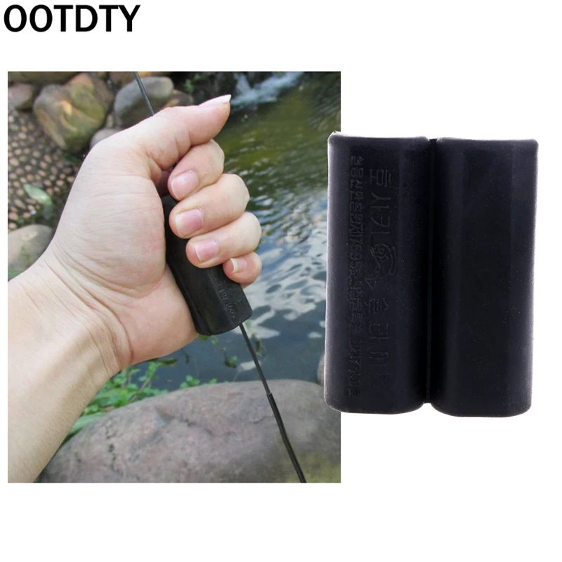 

OOTDTY 1pair fishing Tools accesories Rubber Shrink Finishing Rod Device Anti Skid Fish Pole Back Section