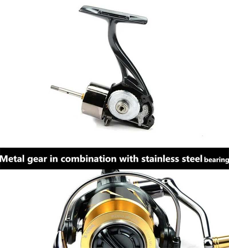 DMK 800-5000 Tamanho Spinning Reel Fishing 5.2: