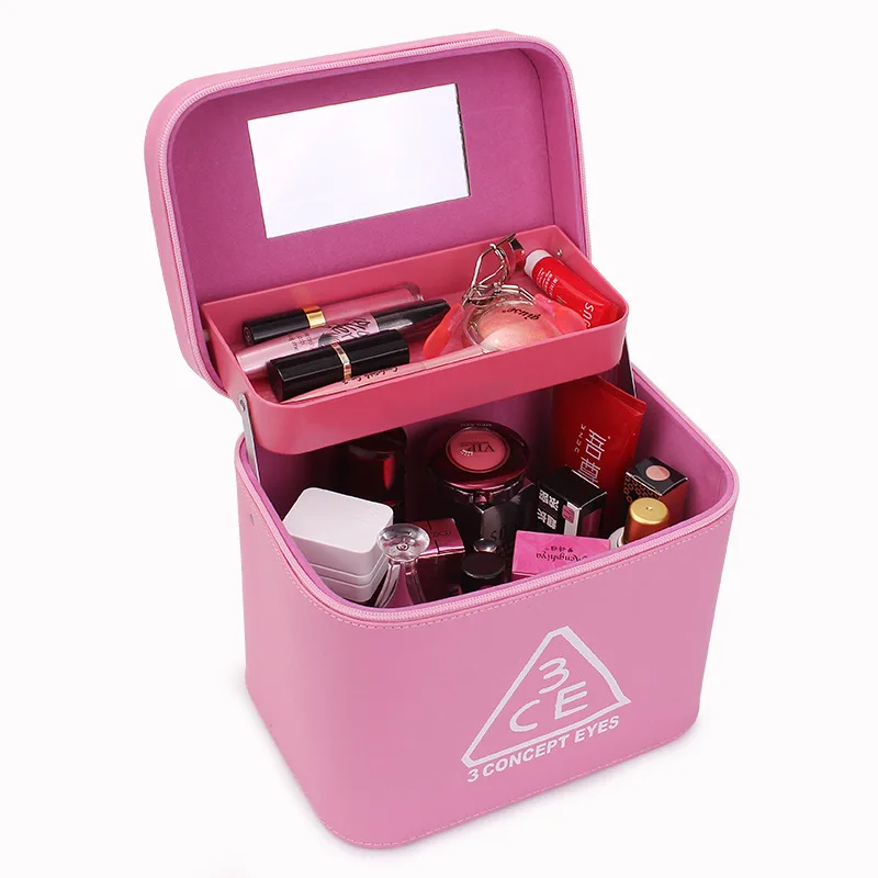 Женская косметичка из искусственной кожи в Корейском стиле Большая