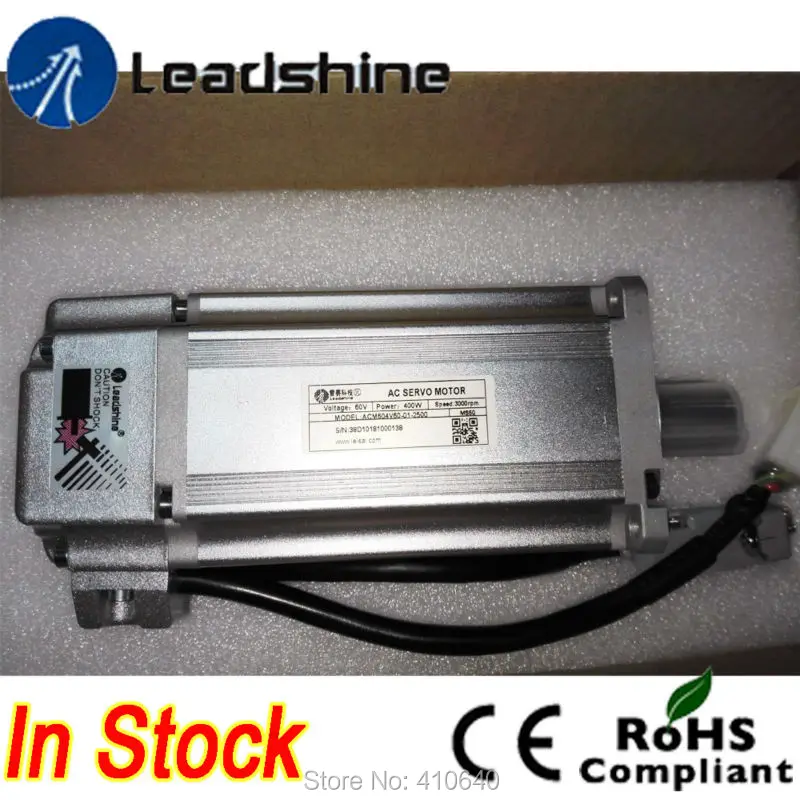 Leadshine ACM604V60 400 Вт бесщеточный AC Servo Двигатель с 2500-линия энкодера и 4,000 об./мин. Скорость