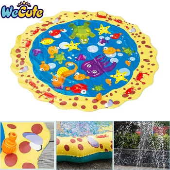 

Wecute 100cm Baby Play Mat Summer Children's Outdoor Water Spray Game Pad Children's Play Beach Toys Infant Baby Toys