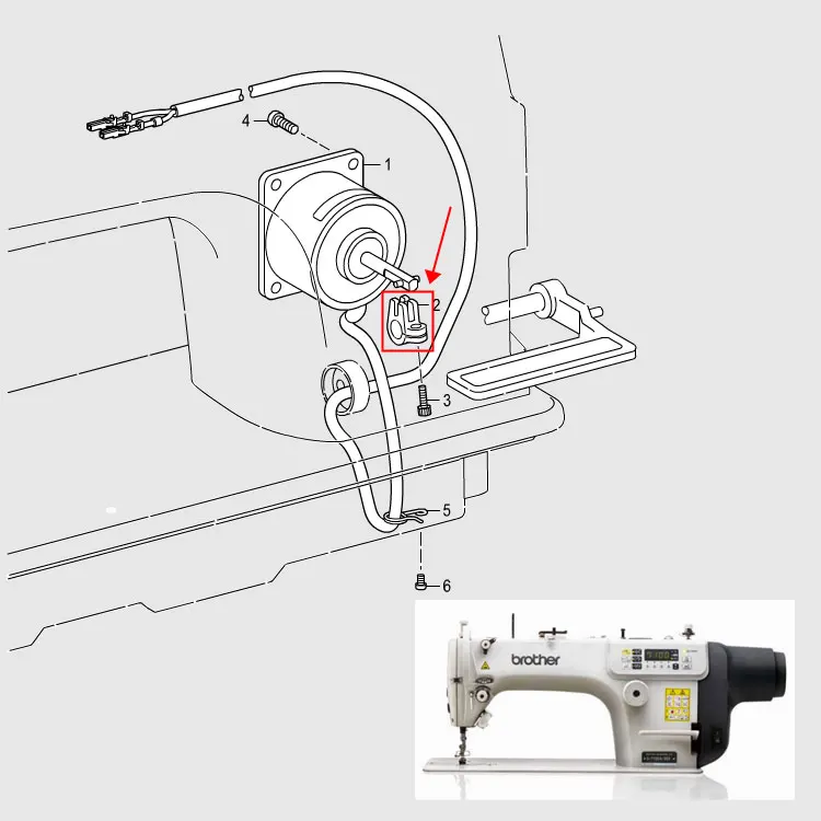 BROTHER Sewing Machine Parts S-7000DD Computer Flat Cars Electromagnetic  Fork S02600100