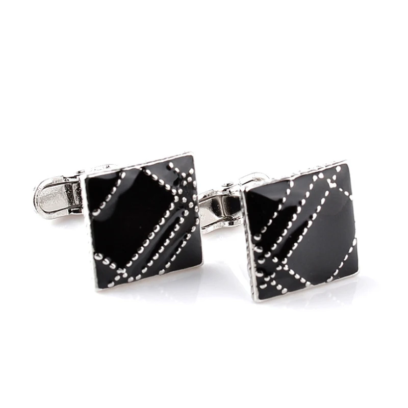 

1 Pair High-grade Men's Cufflinks Silver Gold Jewelry With Crystal For Shirts Wedding Party Cuff Links French Style Cuff Buttons