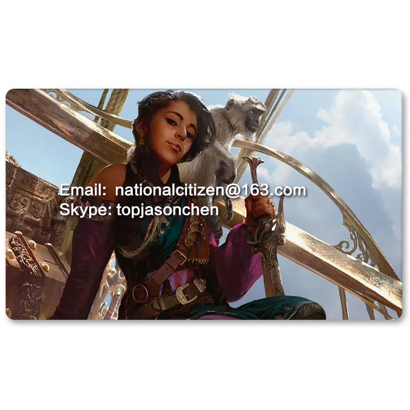 

Many Playmat Choices - Kari Zev, Skyship Raider - MTG Board Game Mat Table Mat for Magical Mouse Mat the Gathering