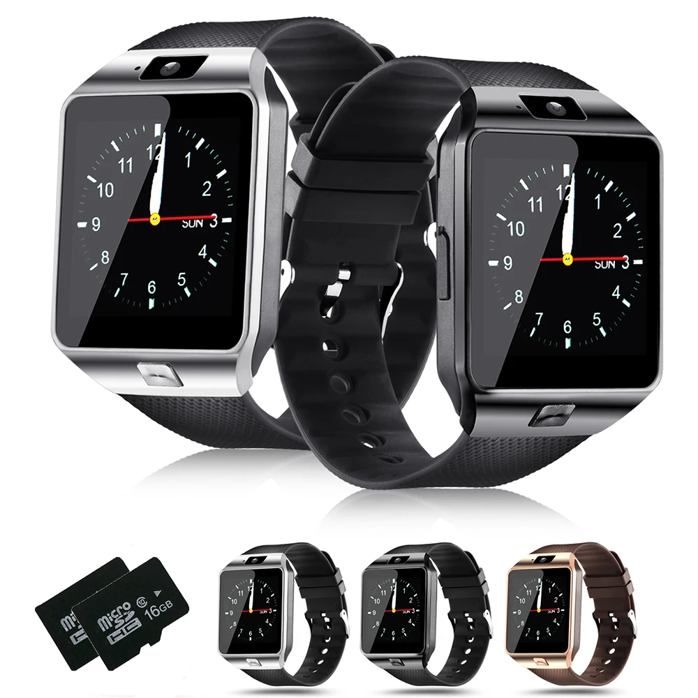 

DZ09 Smart Watch With Camera Bluetooth WristWatch Sport Wearable Devices SIM With 16G TF Card Smartwatch For IOS Android Phones