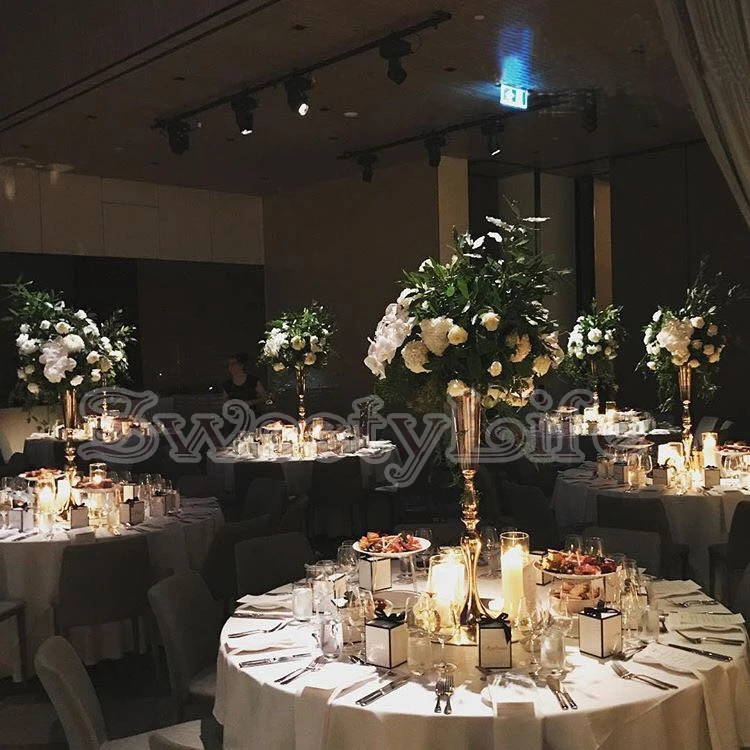 Wedding-Gold-Silver-White-Decoration-Bling-Centerpiece-Marriage-Center-Table-Decor-Flower-Vase-Event-Flower-Arrangements
