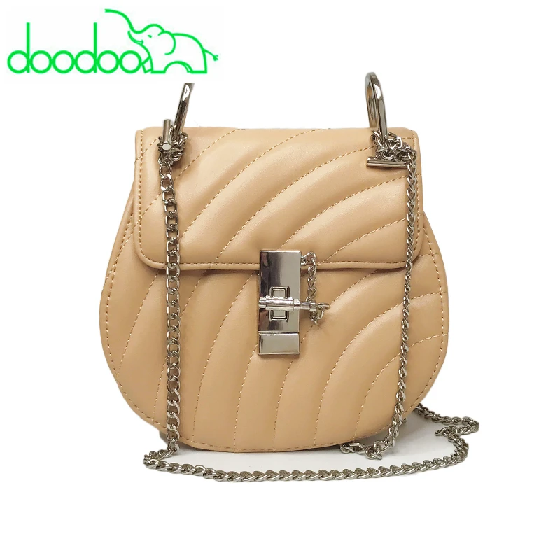 

2018 Luxury Brand Saddle Bag Female 2018 New Female Chain Shoulder Messemher Bags Diagonal Cross Rhombic Bag Portable Handbags
