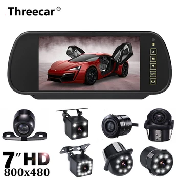 

7 inch TFT LCD screen Car monitor Rearview Mirror Monitor reversing parking assistant + Night Vision Rearview camera optional