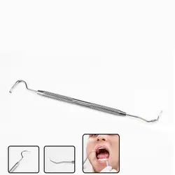 Нержавеющая сталь инструмент для удаления зубного камня стоматологии инструмента Двусторонняя Стоматологическое обследование чистка