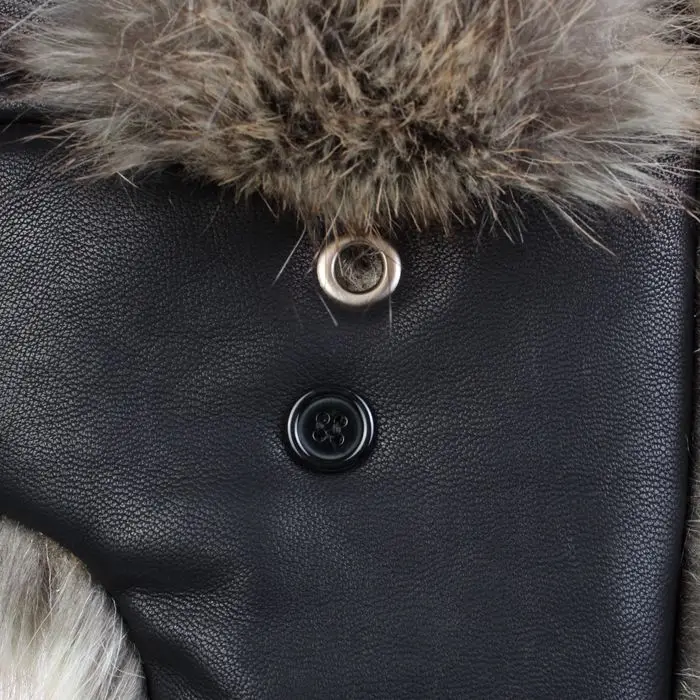 Супер теплая зимняя шапка Для мужчин утолщаются хлопка Кепки из искусственной кожи Лэй Фэн Кепки Водонепроницаемый куртка-бомбер Шапки защита ушей Лыжный Спорт Hat b-8503