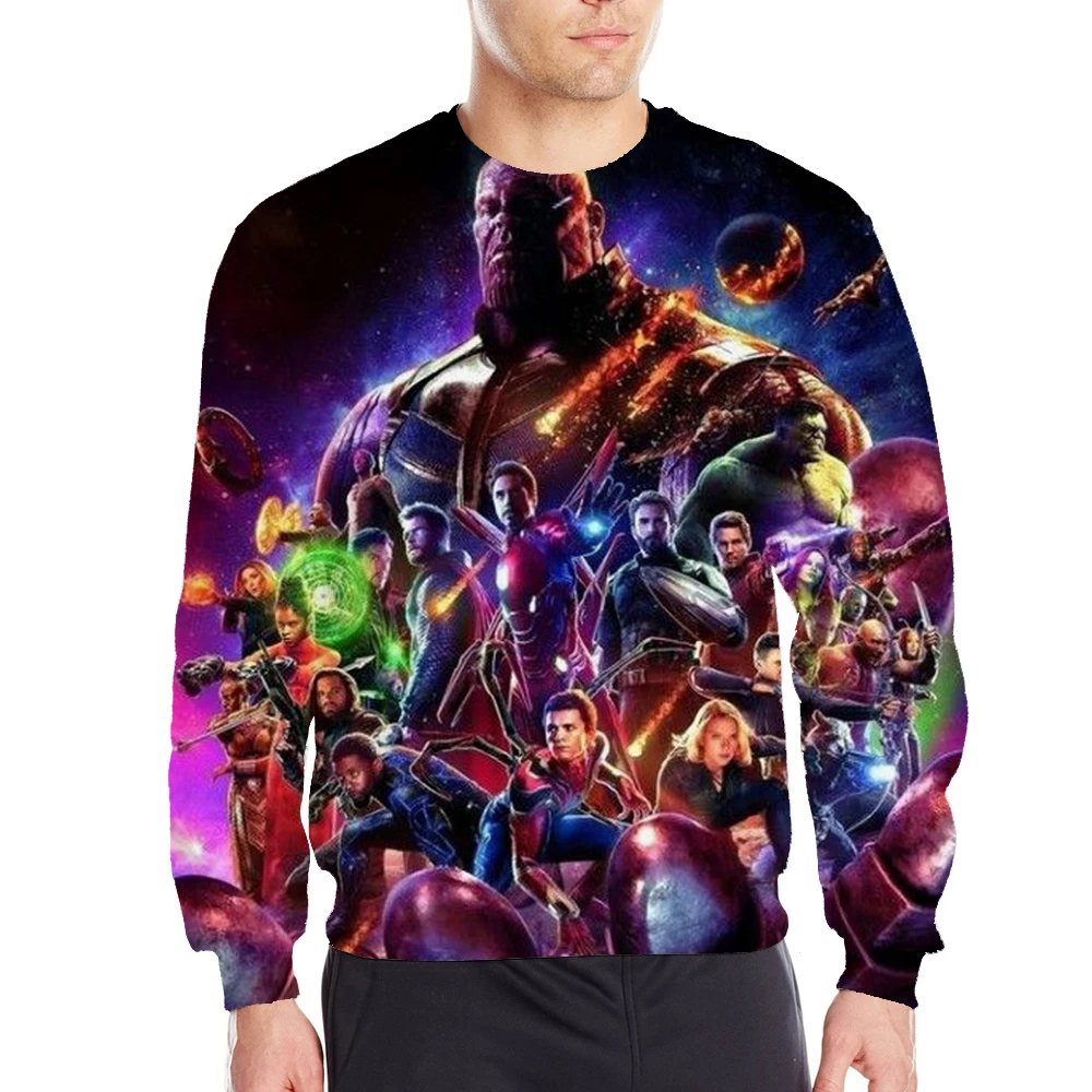 Avengers Endgame Sweatshirts Hoodie 3D Men Streetwear Sweatshirt Teens Boys Cartoon Korean Ulzzang Clothes Oversized Tracksuits