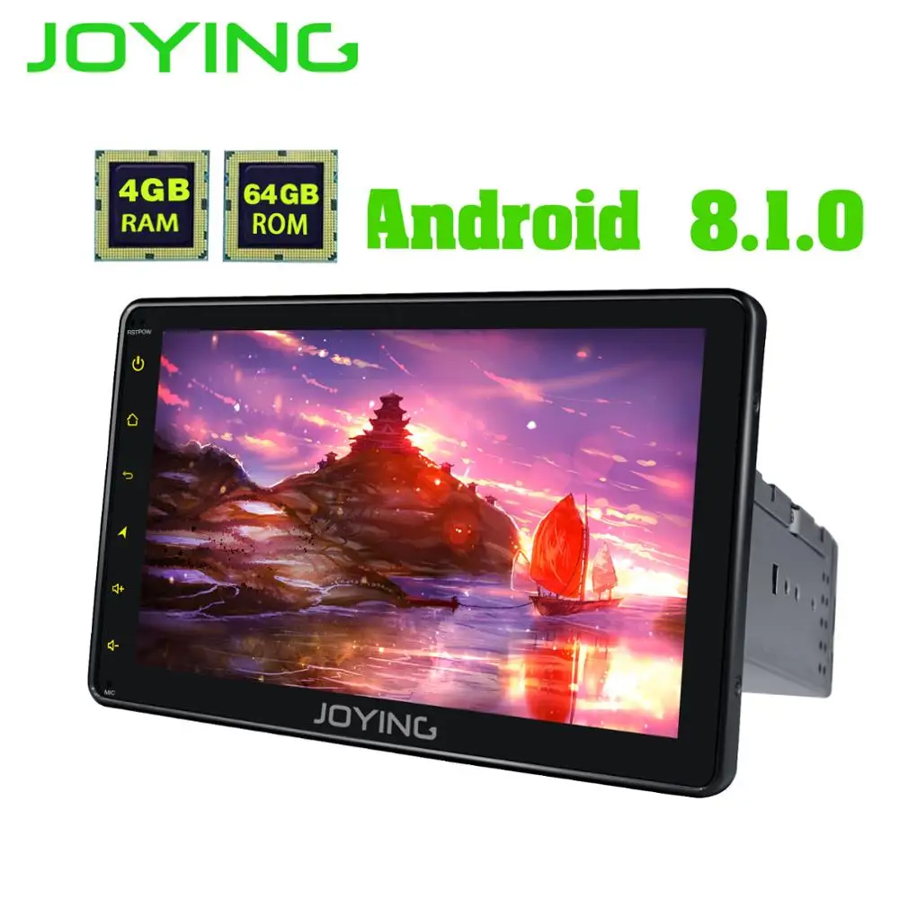 Flash Deal JOYING 4GB RAM 64GB ROM 1 DIN 8 INCH Android 8.1 car Autoradio HD screen stereo head unit tape recorder GPS player with carplay 5