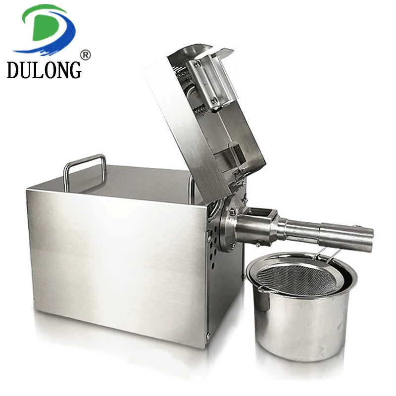 Stainless steel coconut oil press machine automatic mustard oil extraction machine olive oil press machine