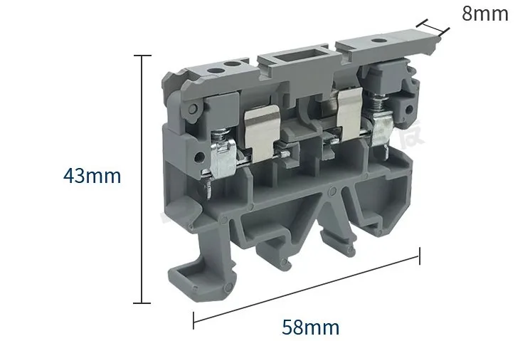 50 шт. 660 В ASK1EN din-рейку модульный разъем винт предохранитель клеммные блоки ASK1-EN