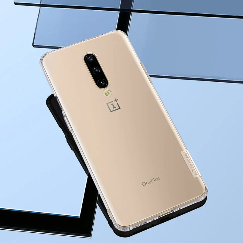 Мягкий чехол Nillkin Nature из ТПУ для Oneplus 7 7T Pro тонкий силиконовый прозрачный One plus