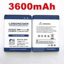 losoncoer 3600 мА/ч, BL-59UH высокое качество батарея для LG G2 мини D620 D620R D620K D618 D315 F70 D410 L65 D285